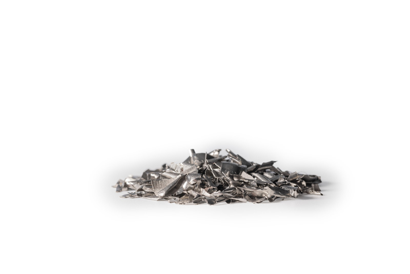 Titanium metal scrap. IperionX's breakthrough HAMR Process can use either minerals or scrap as feedstock to produce commercially pure or alloyed titanium metal powders at a low cost and more sustainably than current processes.